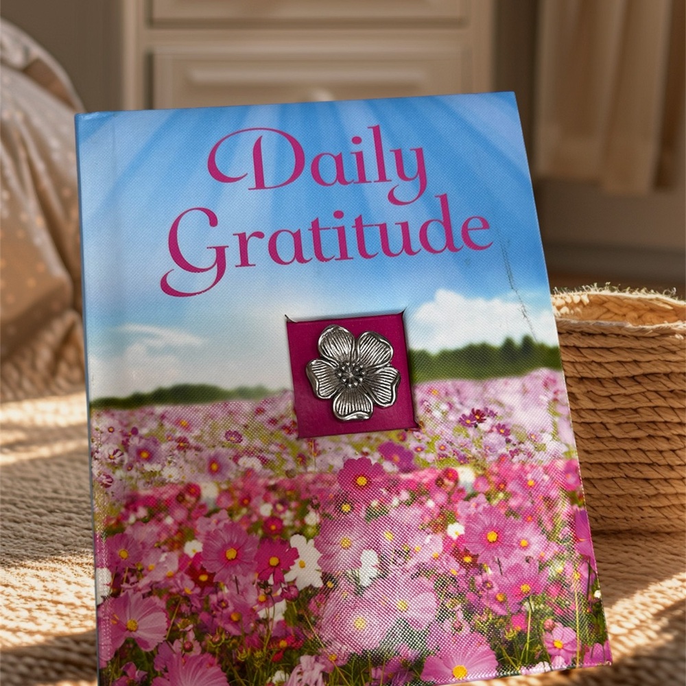 Pink and Blue Floral Journal for Daily Reflections